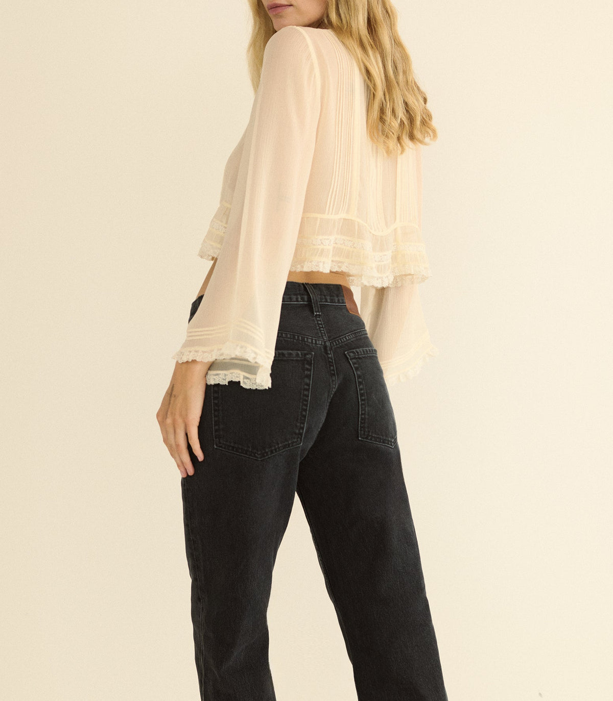 Miller Jean in Coal Black Wash, view 4