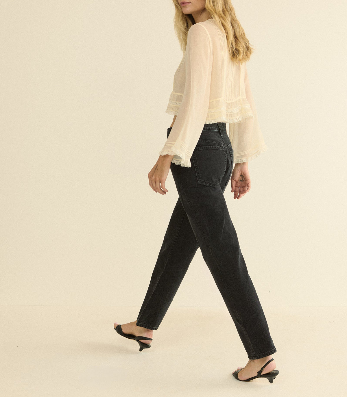 Miller Jean in Coal Black Wash, view 5