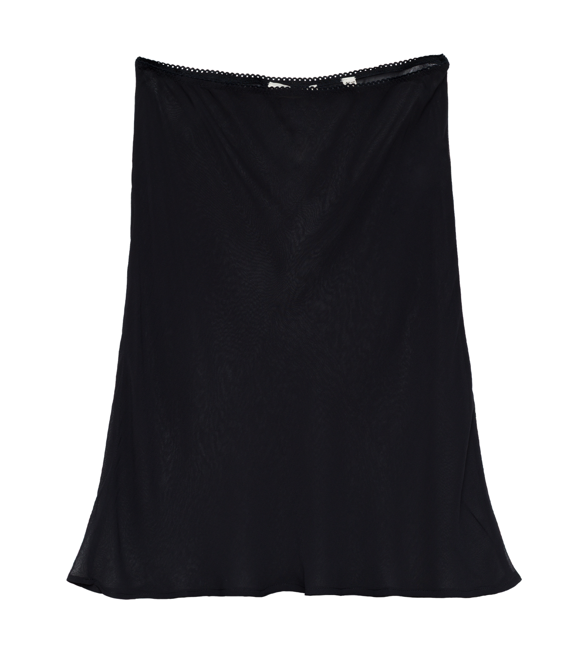Mini Skirt Slip in Black, view 2