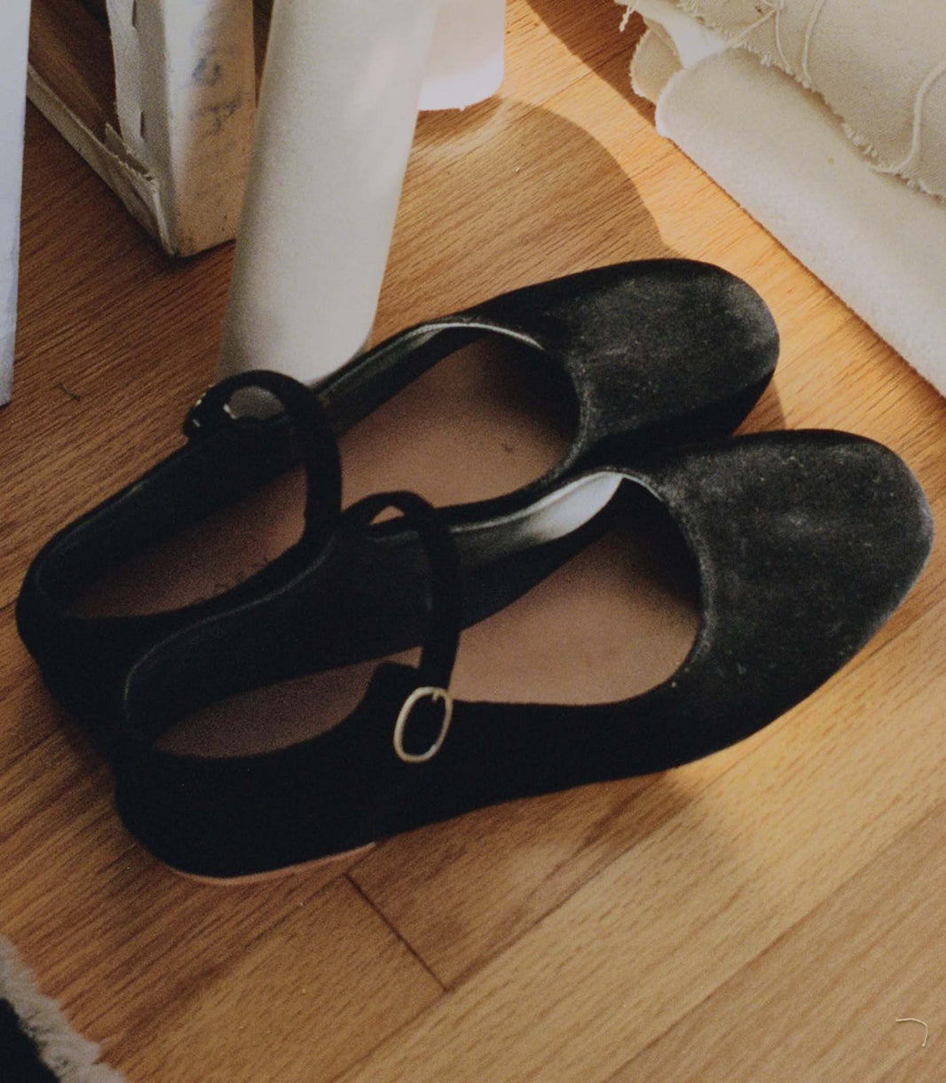 Mary Jane Slipper in Black