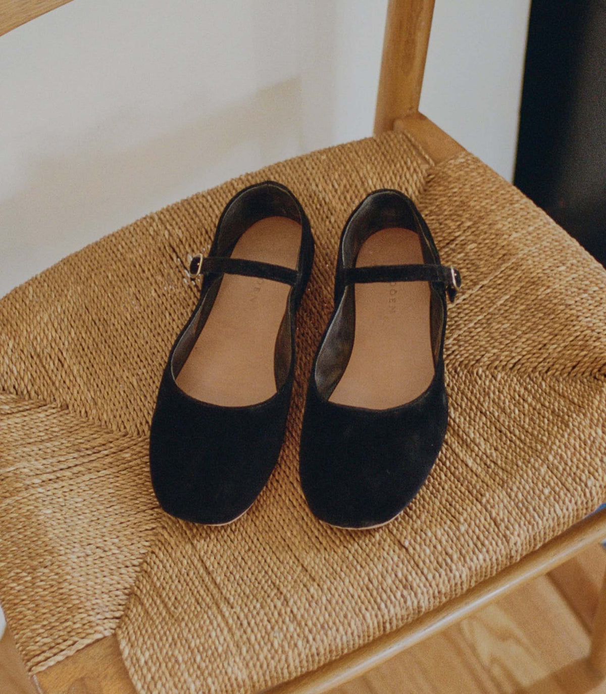 Mary Jane Slipper in Black, view 2