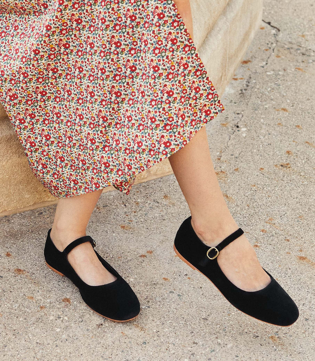 Mary Jane Slipper in Black, view 4