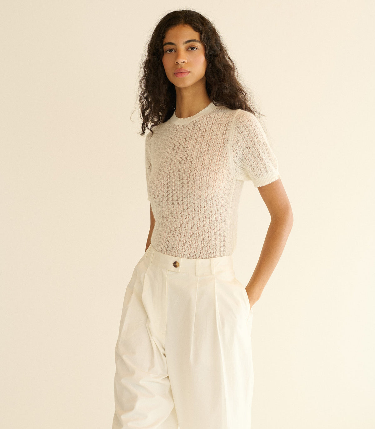 Monica Sweater in Ivory