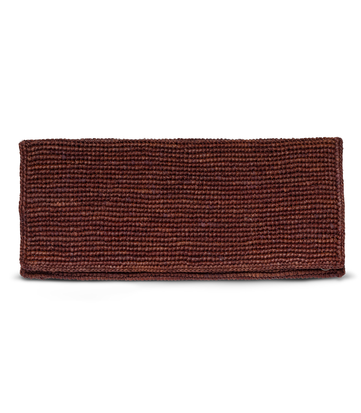 Muriel Clutch in Marron Raffia, view 3