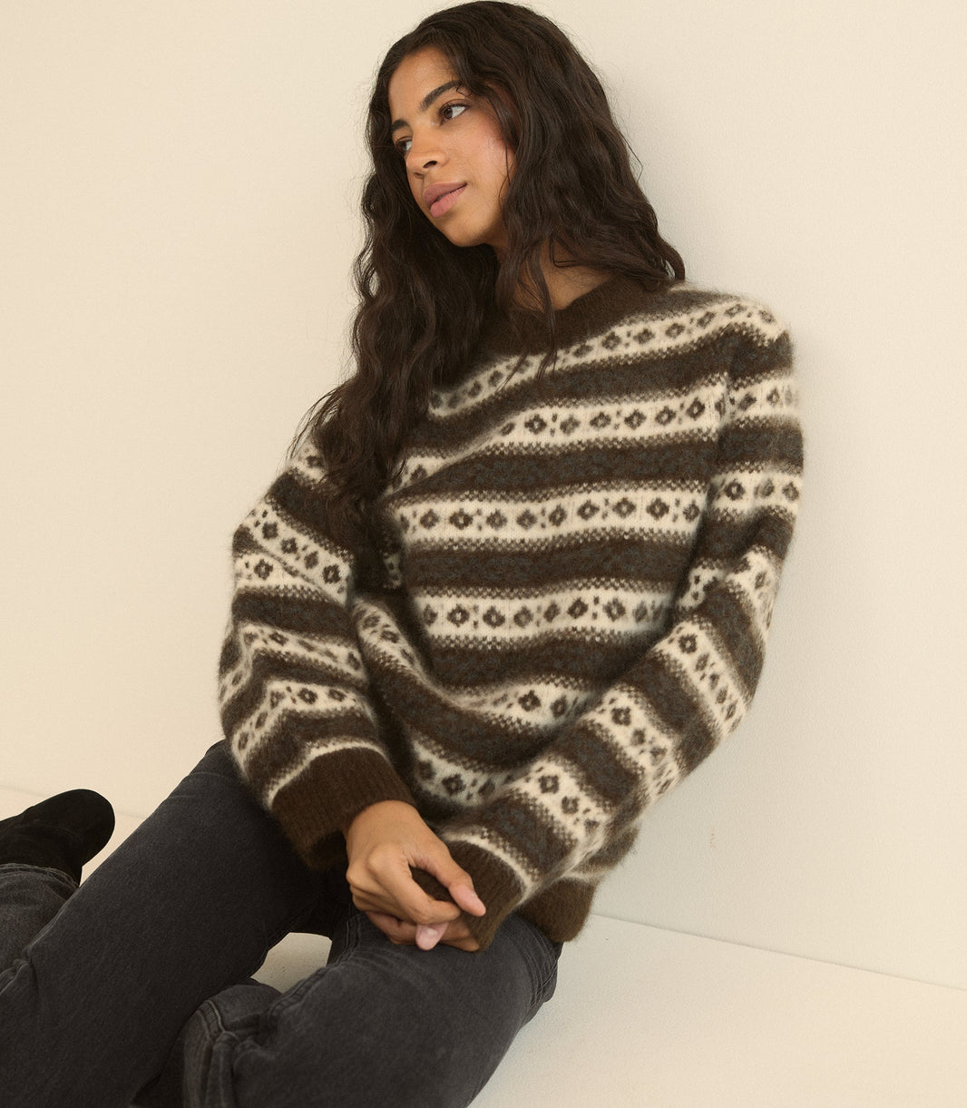 Myles Sweater in Sandhamm Jacquard