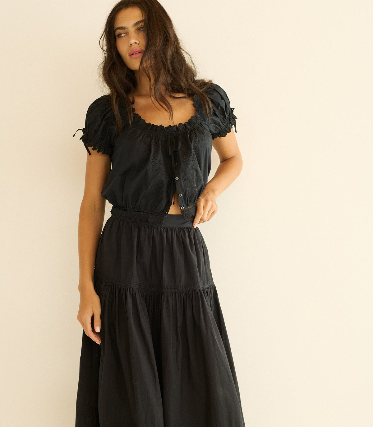 Nera Top in Black, view 2
