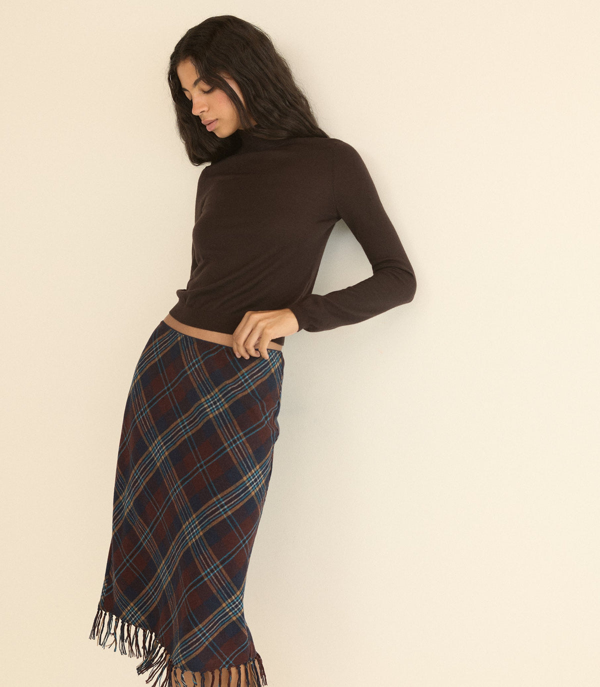 Neroni Turtleneck in Equestrian Brown, view 5