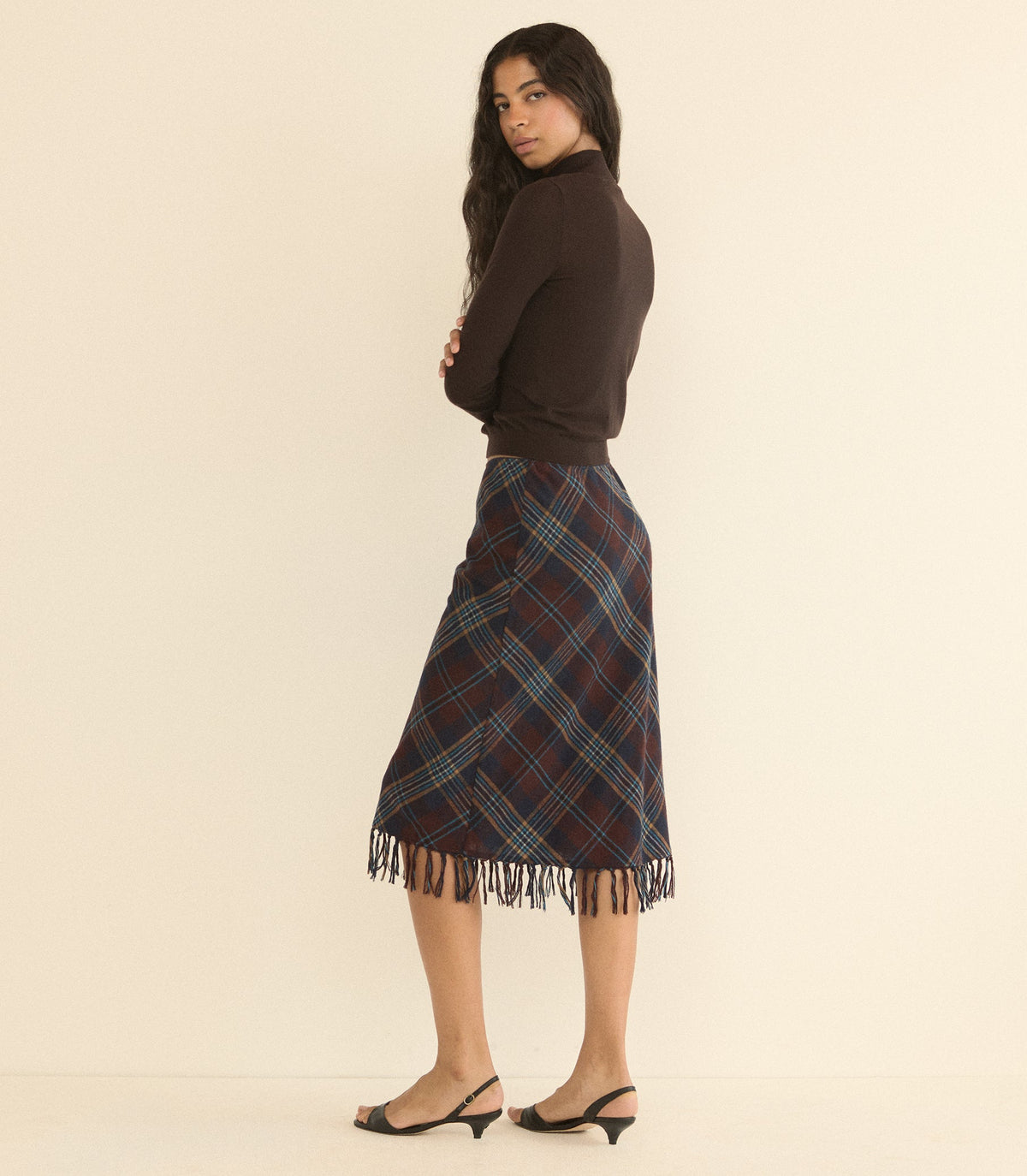 Neroni Turtleneck in Equestrian Brown, view 6