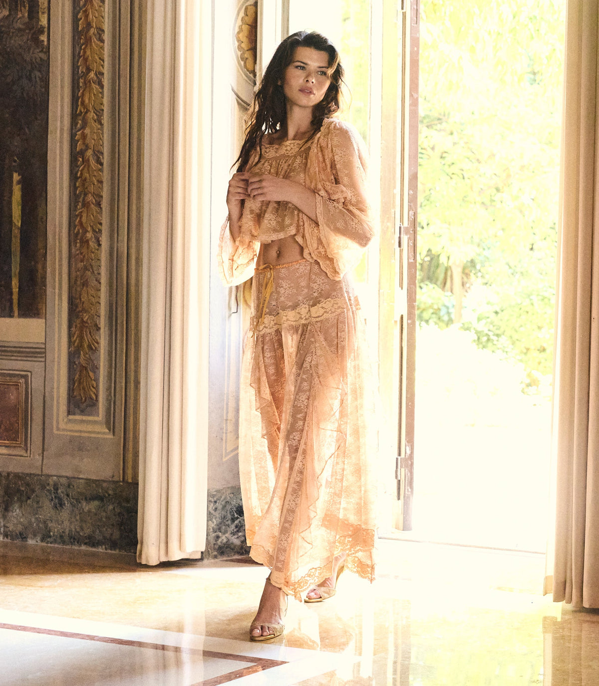 Noellie Skirt in Toasted Almond, view 3