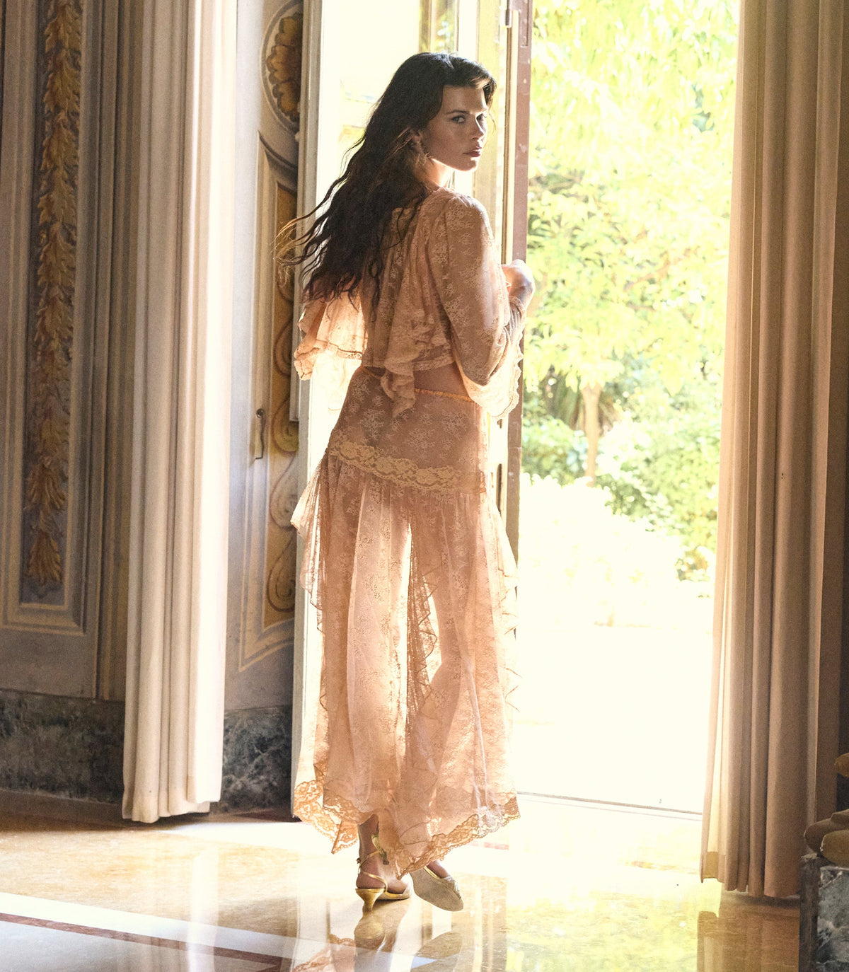 Noellie Skirt in Toasted Almond, view 4