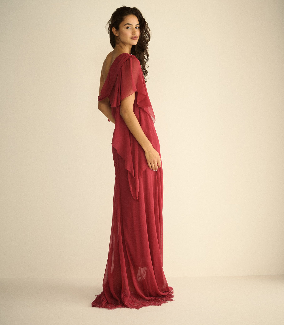 Odessa Dress in Red Snapdragon, view 5