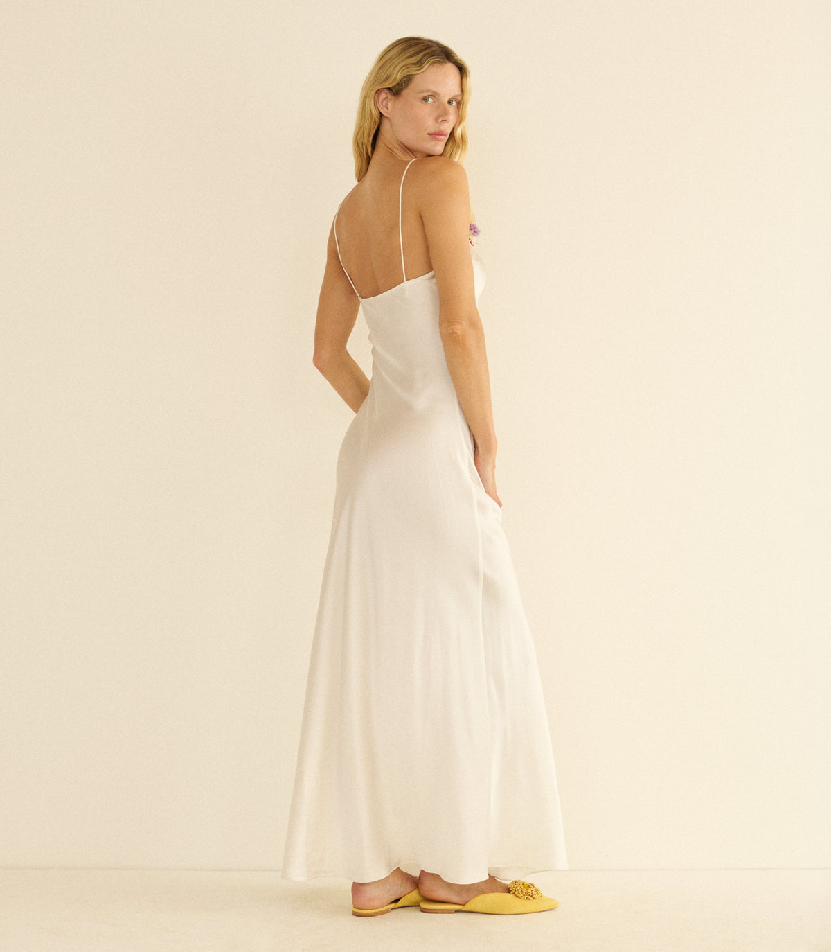 Oleander Dress in Salt, view 6