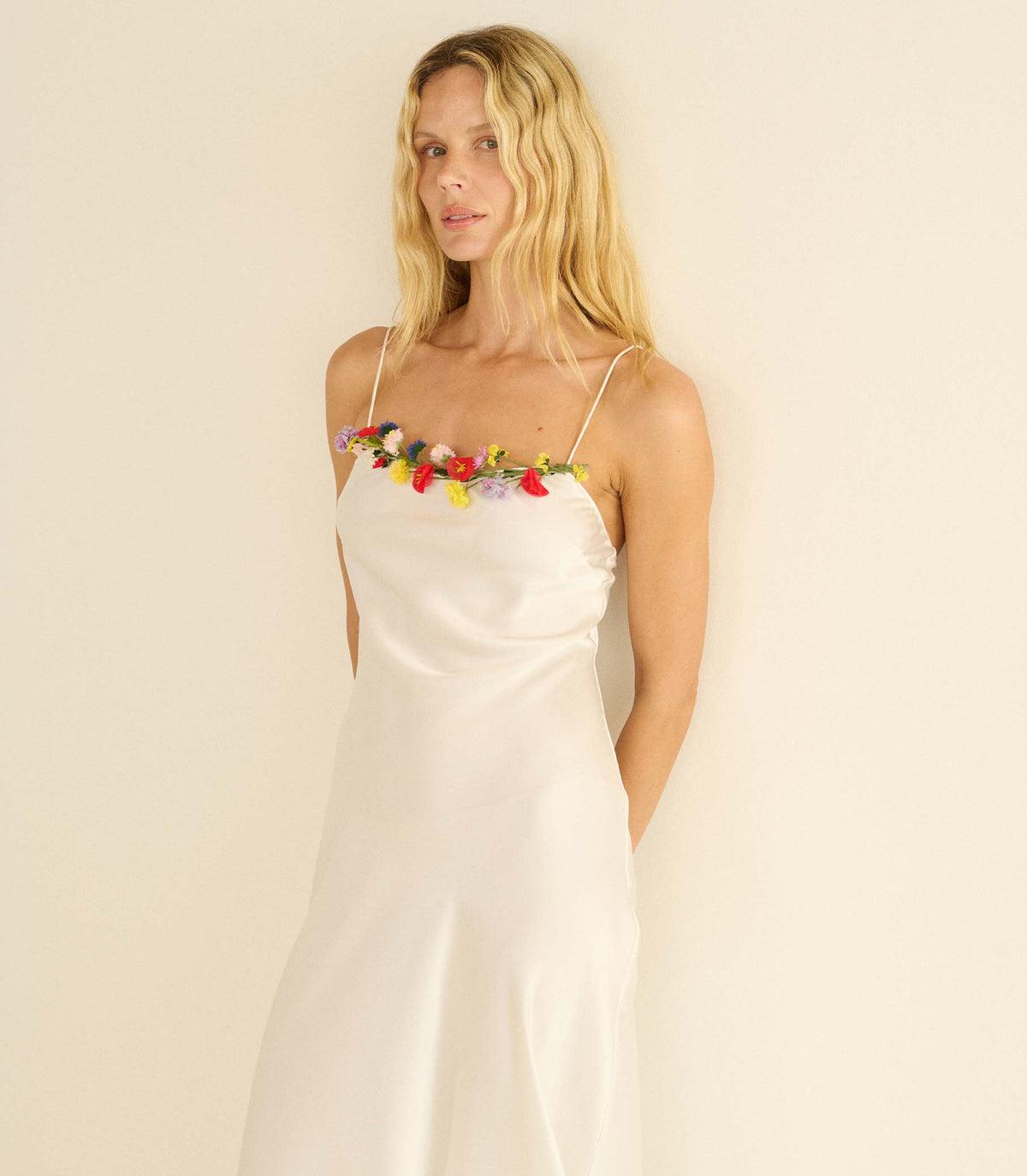 Oleander Dress in Salt, view 4