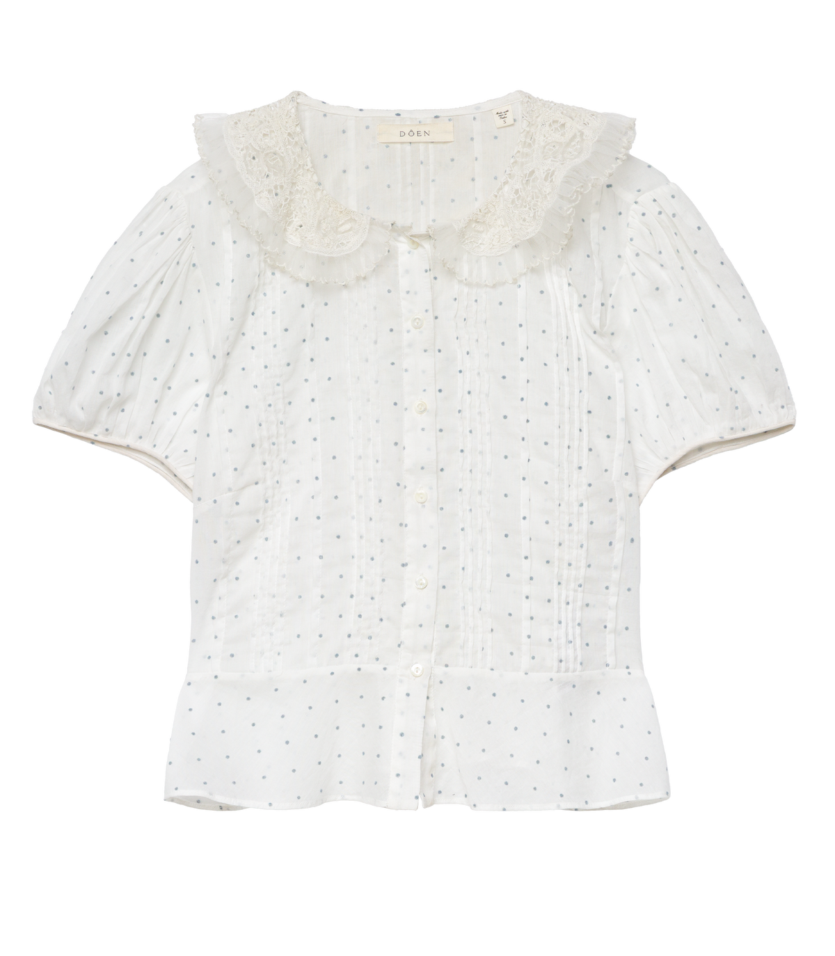 Oleta Top in Salt Flock Dot, view 4