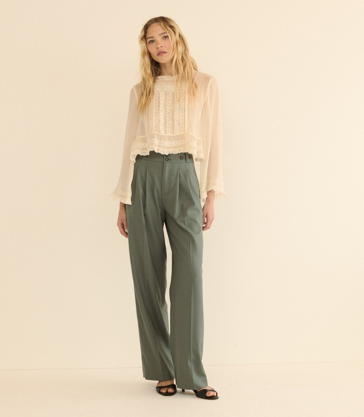 Olivia Pant in Clary Sage
