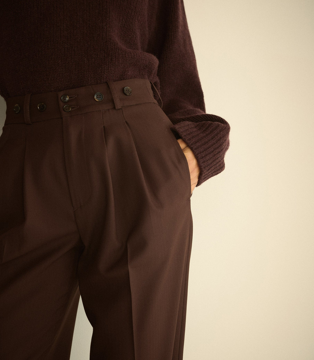 Olivia Pant in Clove, view 3