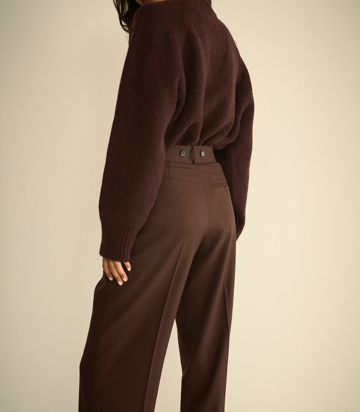 Olivia Pant in Clove, view 4