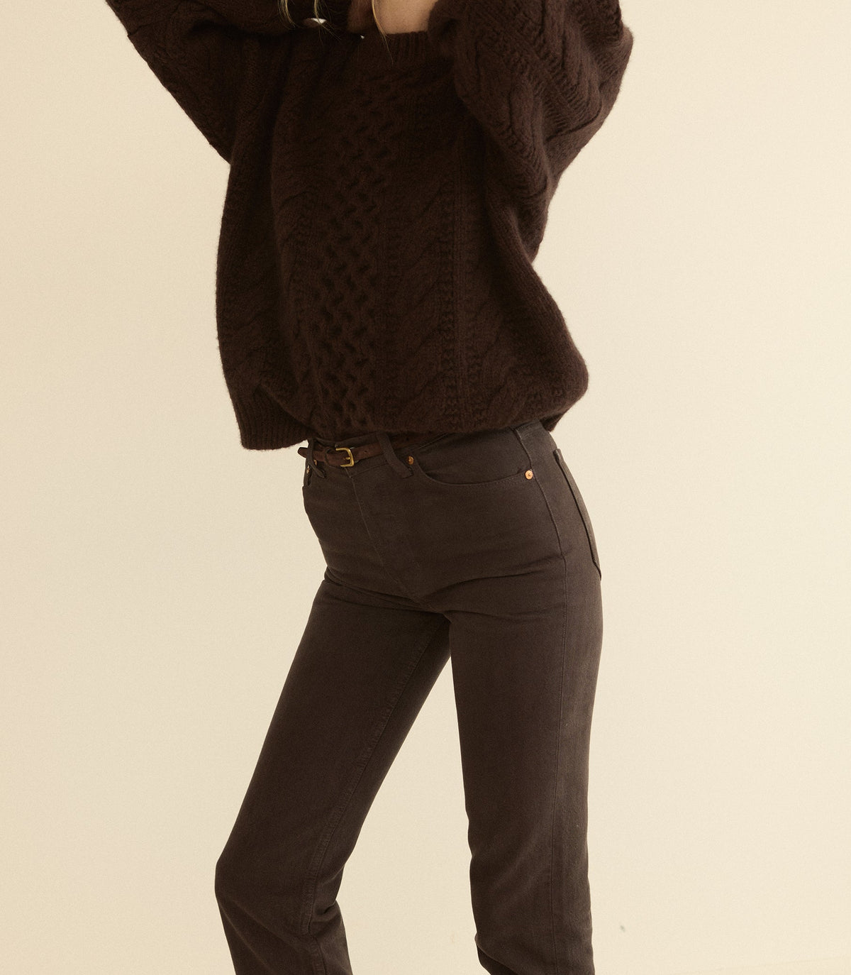 Ondine Jean in Equestrian Brown Wash