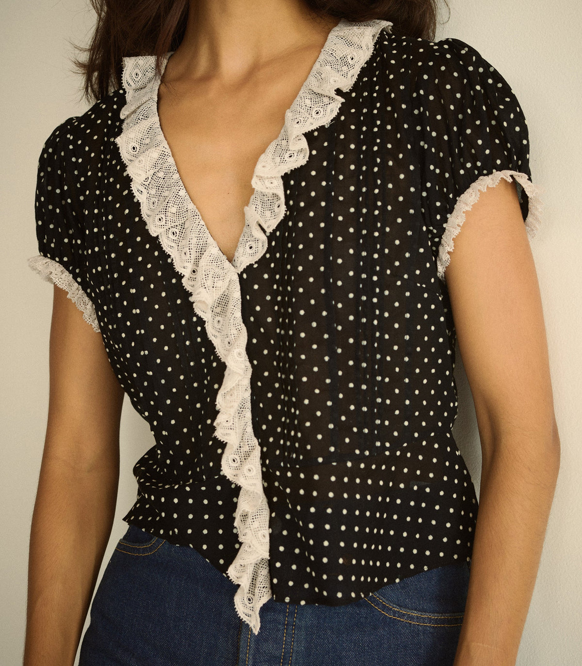 Orella Top in Noir Dot, view 2