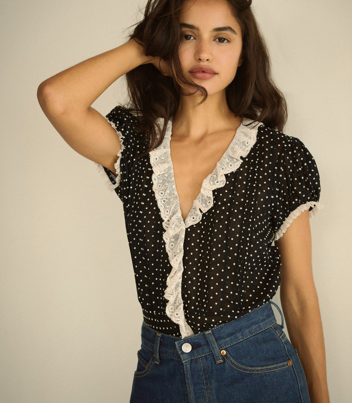 Orella Top in Noir Dot, view 4