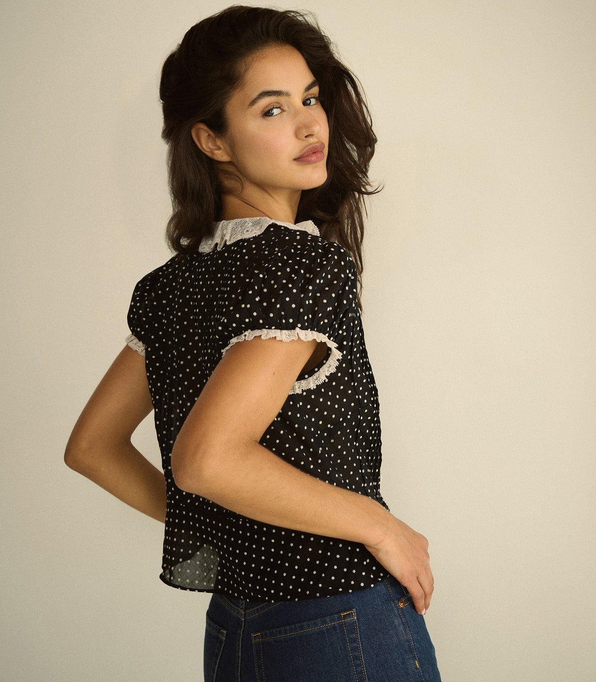 Orella Top in Noir Dot, view 5