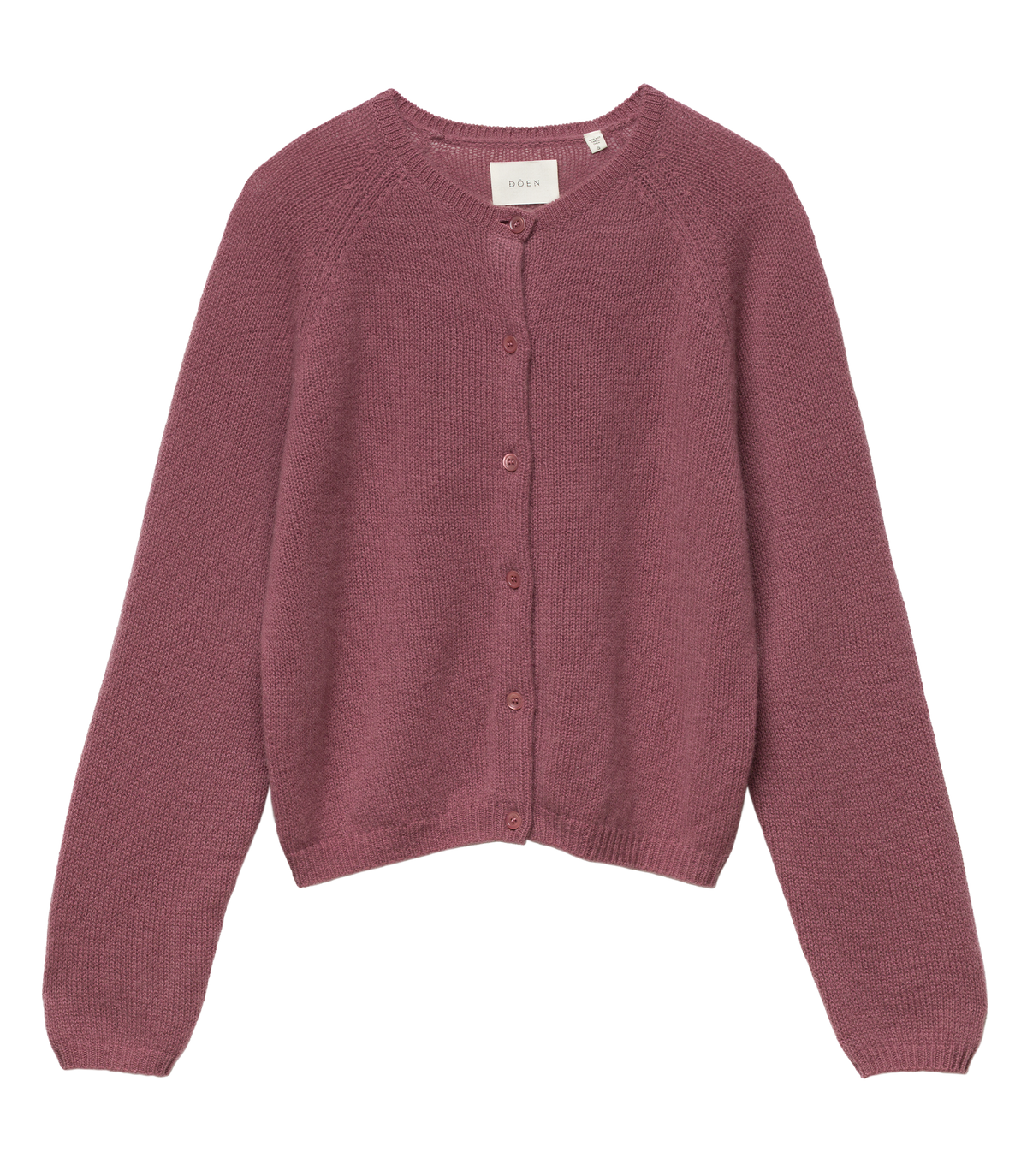 Peroline Cashmere Cardigan in Rose Mauve, view 6