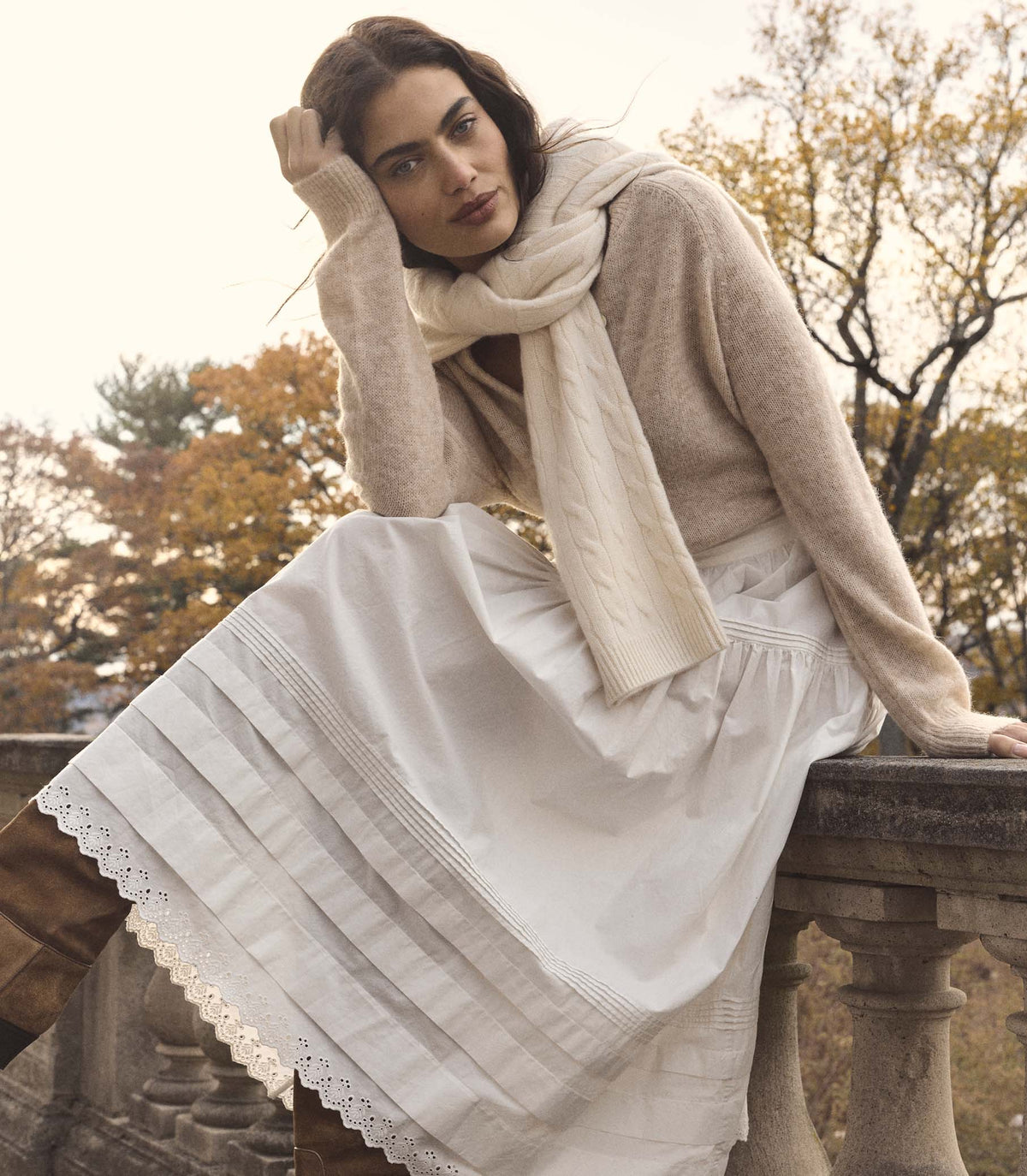 Petra Cardigan in Hazelnut Creme, view 6