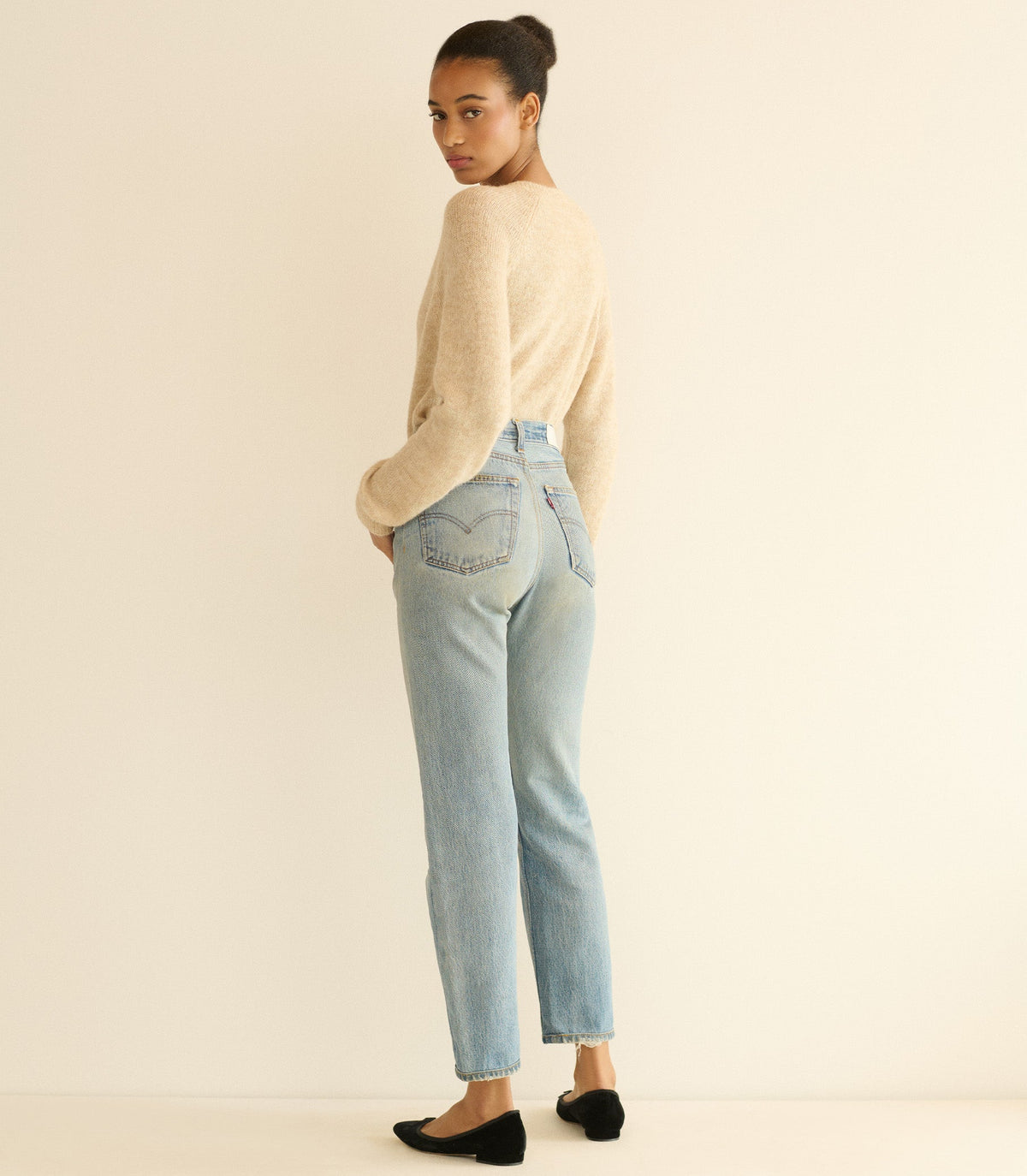 Petra Cardigan in Hazelnut Creme, view 3