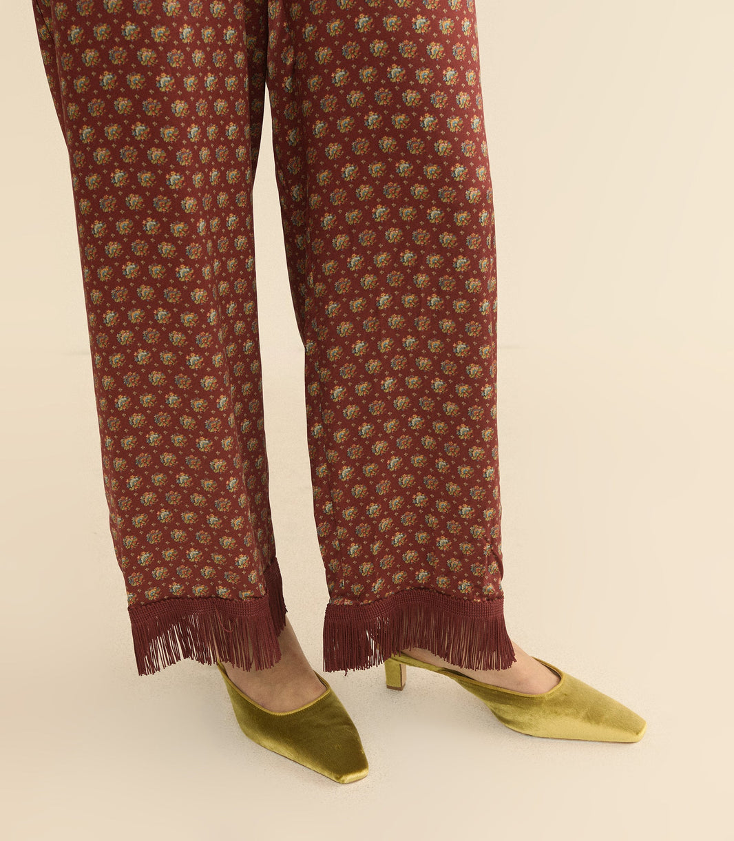Pica Mule in Gold Panne Velvet