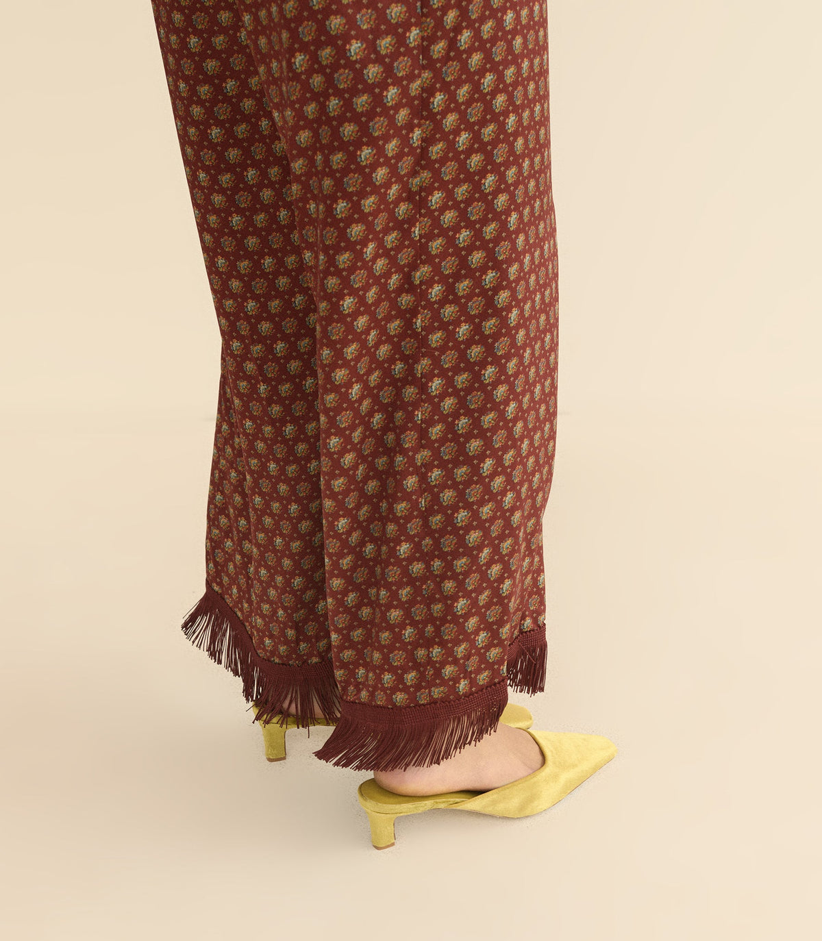 Pica Mule in Gold Panne Velvet, view 4