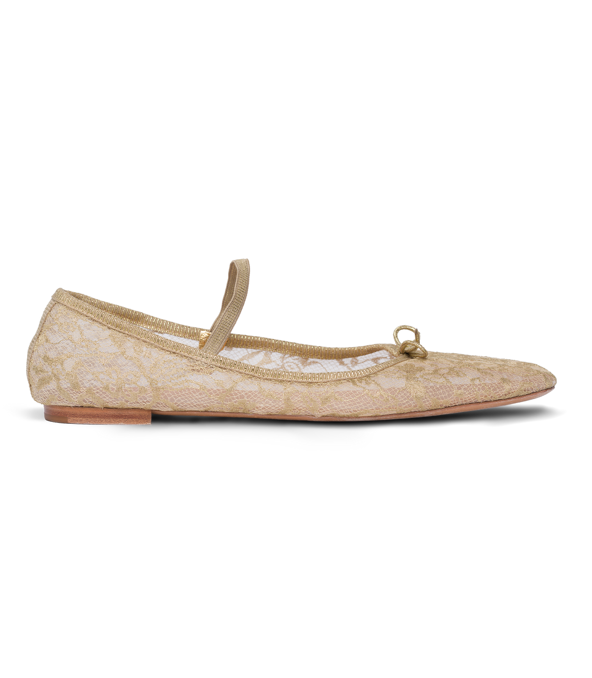 Pillar Mary Jane in Gold Lace, view 7