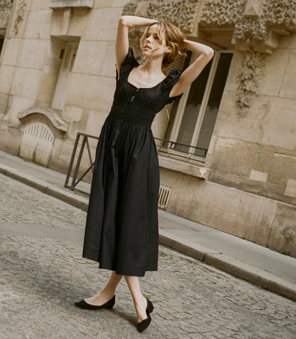 Quinn Dress in Black, view 7