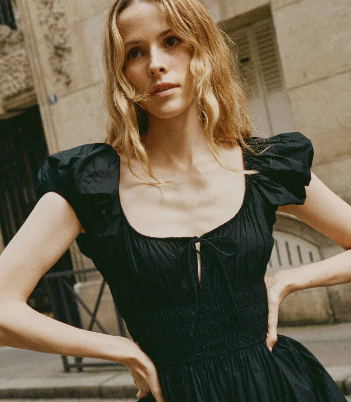 Quinn Dress in Black, view 2
