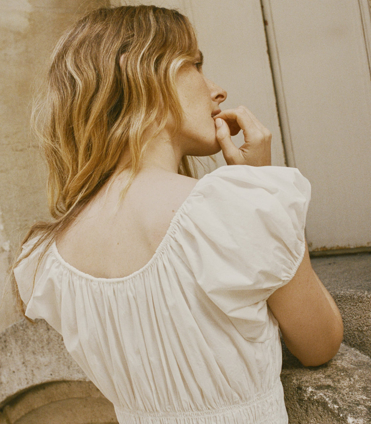 Quinn Dress in Salt, view 3