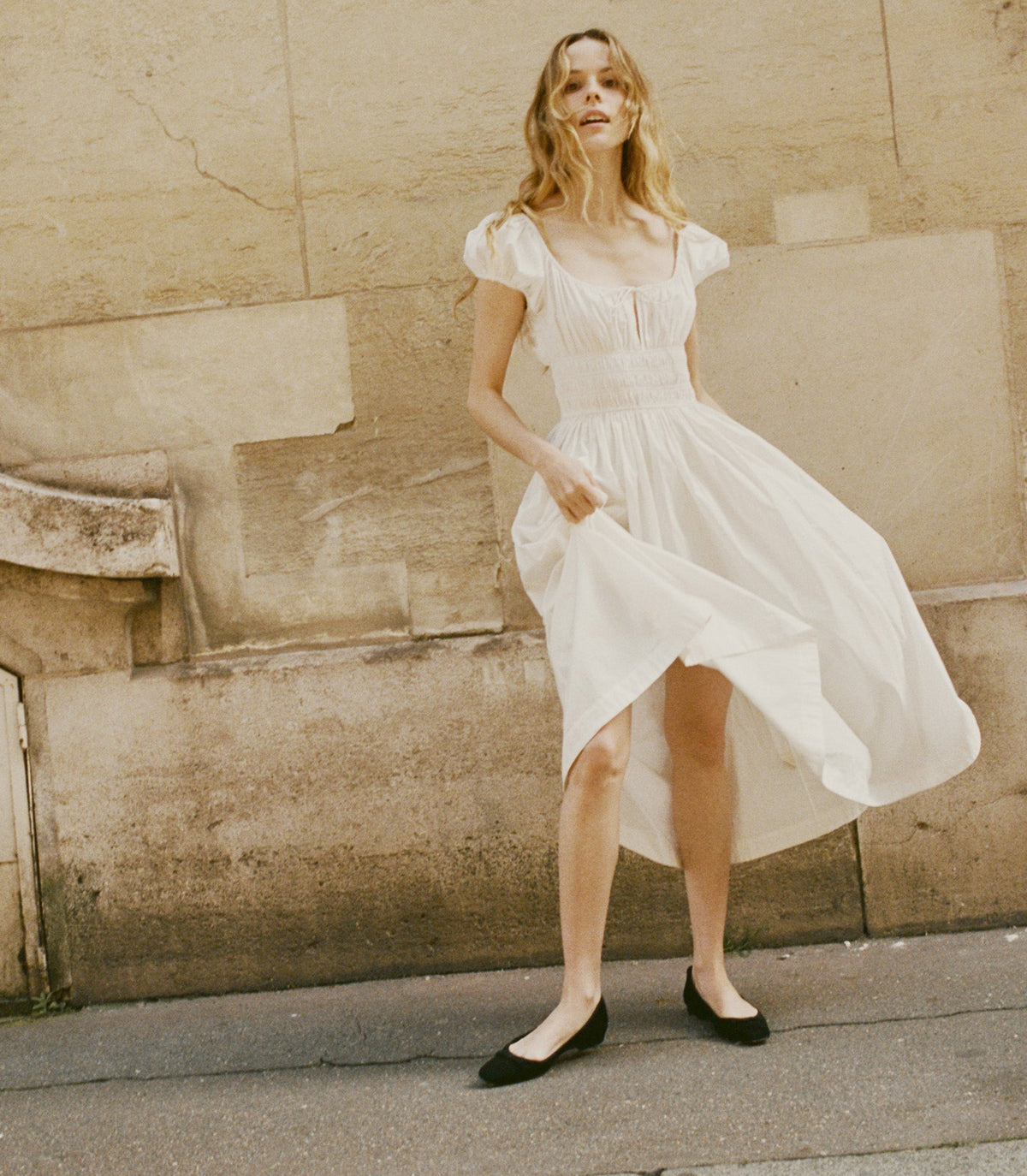 Quinn Dress in Salt, view 5