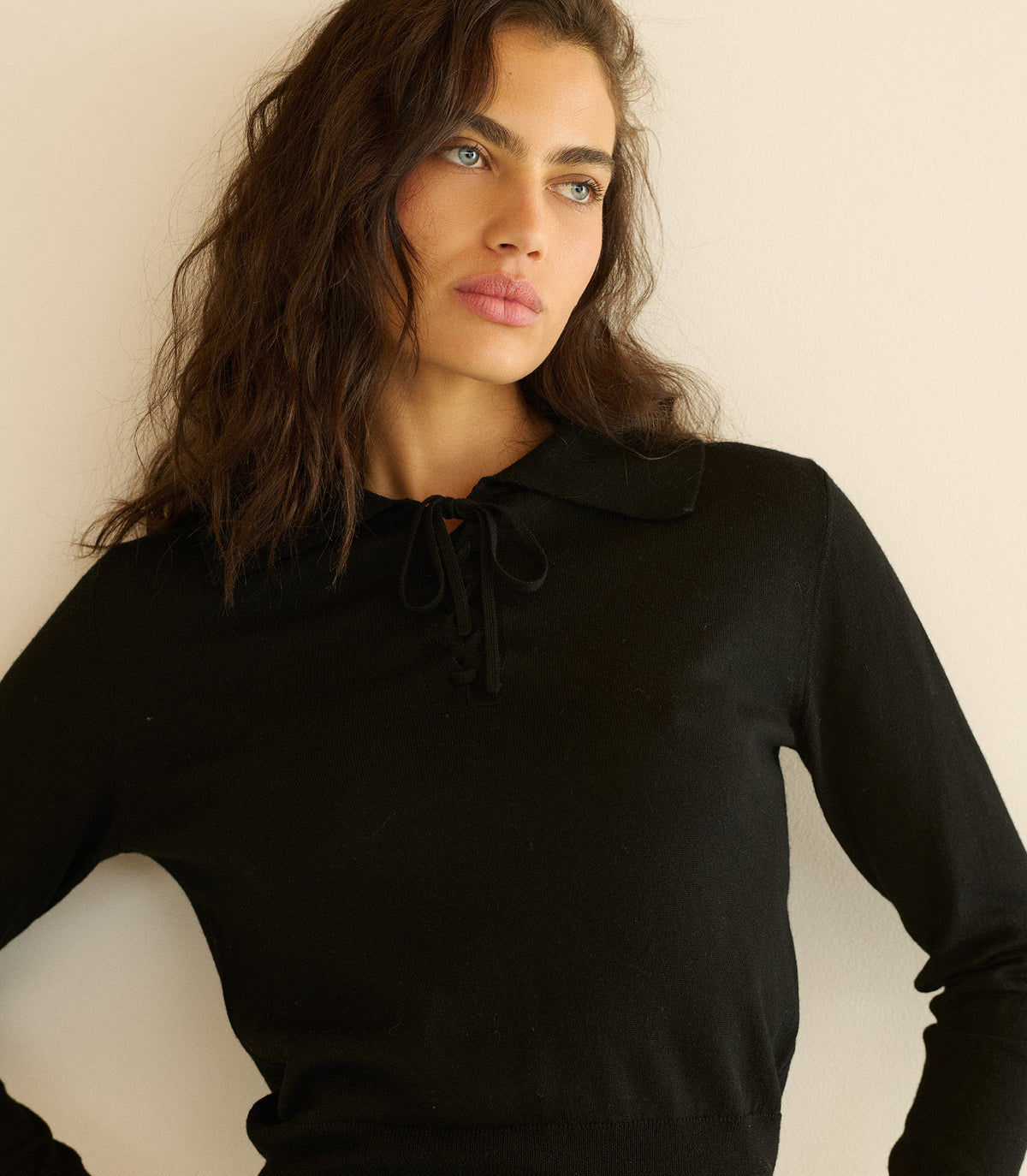 Reed Sweater in Black, view 5