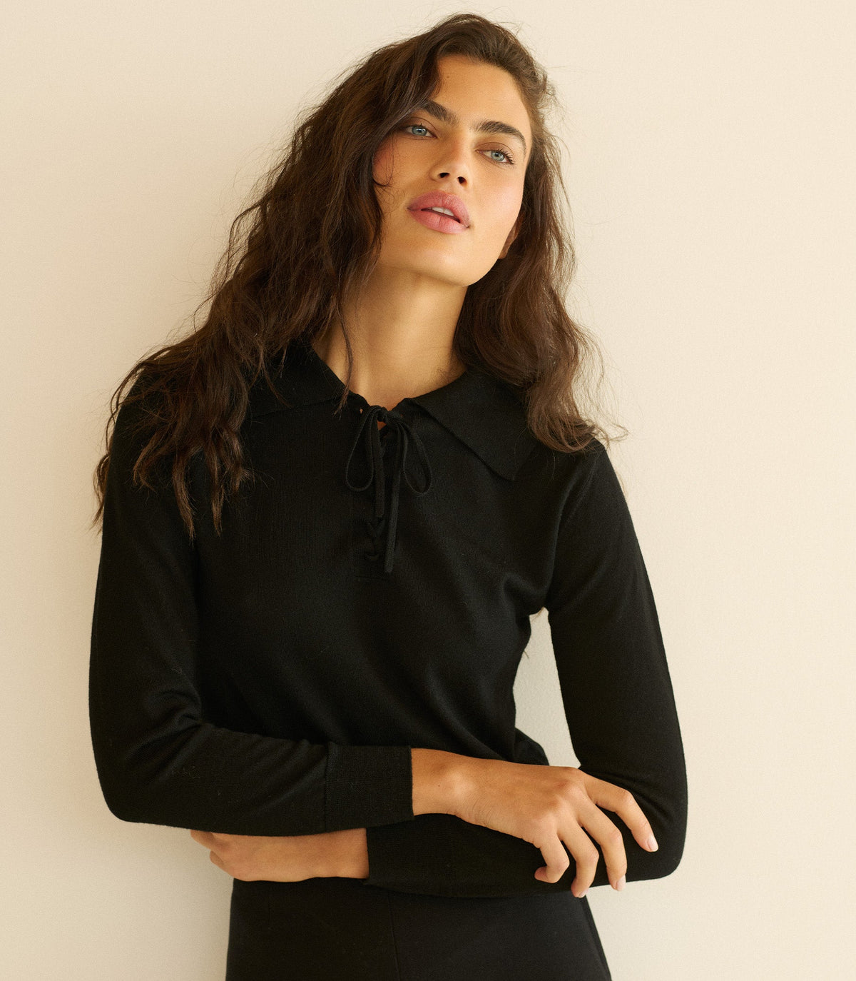 Reed Sweater in Black, view 6