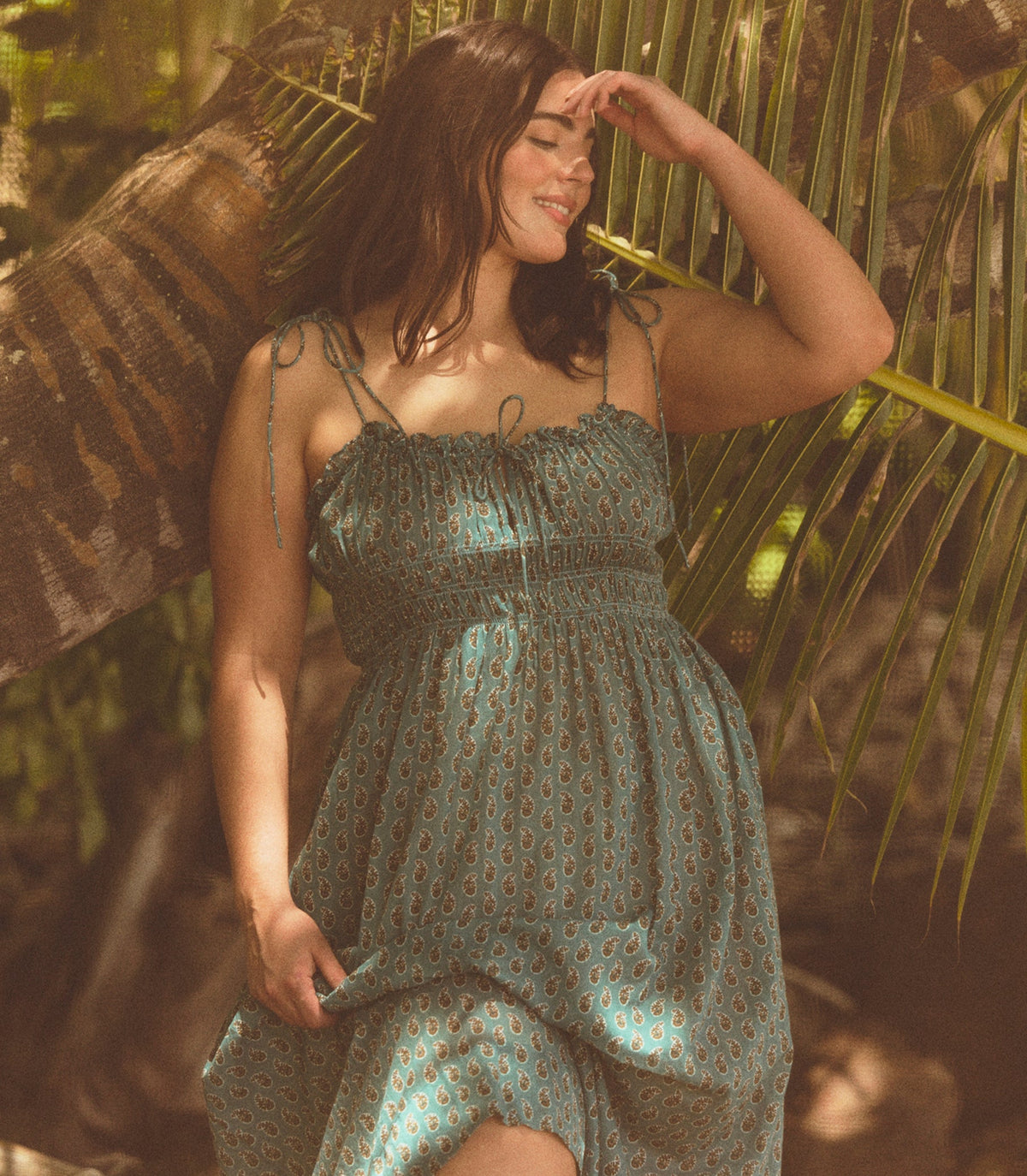 Rhoda Dress in Alba Paisley, view 2