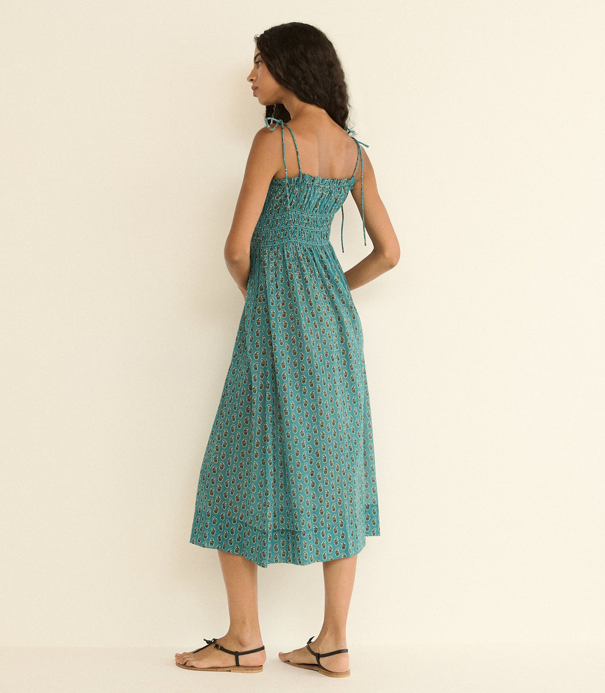 Rhoda Dress in Alba Paisley, view 9