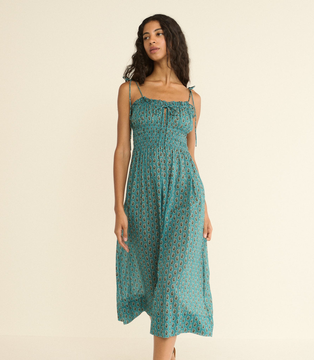 Rhoda Dress in Alba Paisley, view 5