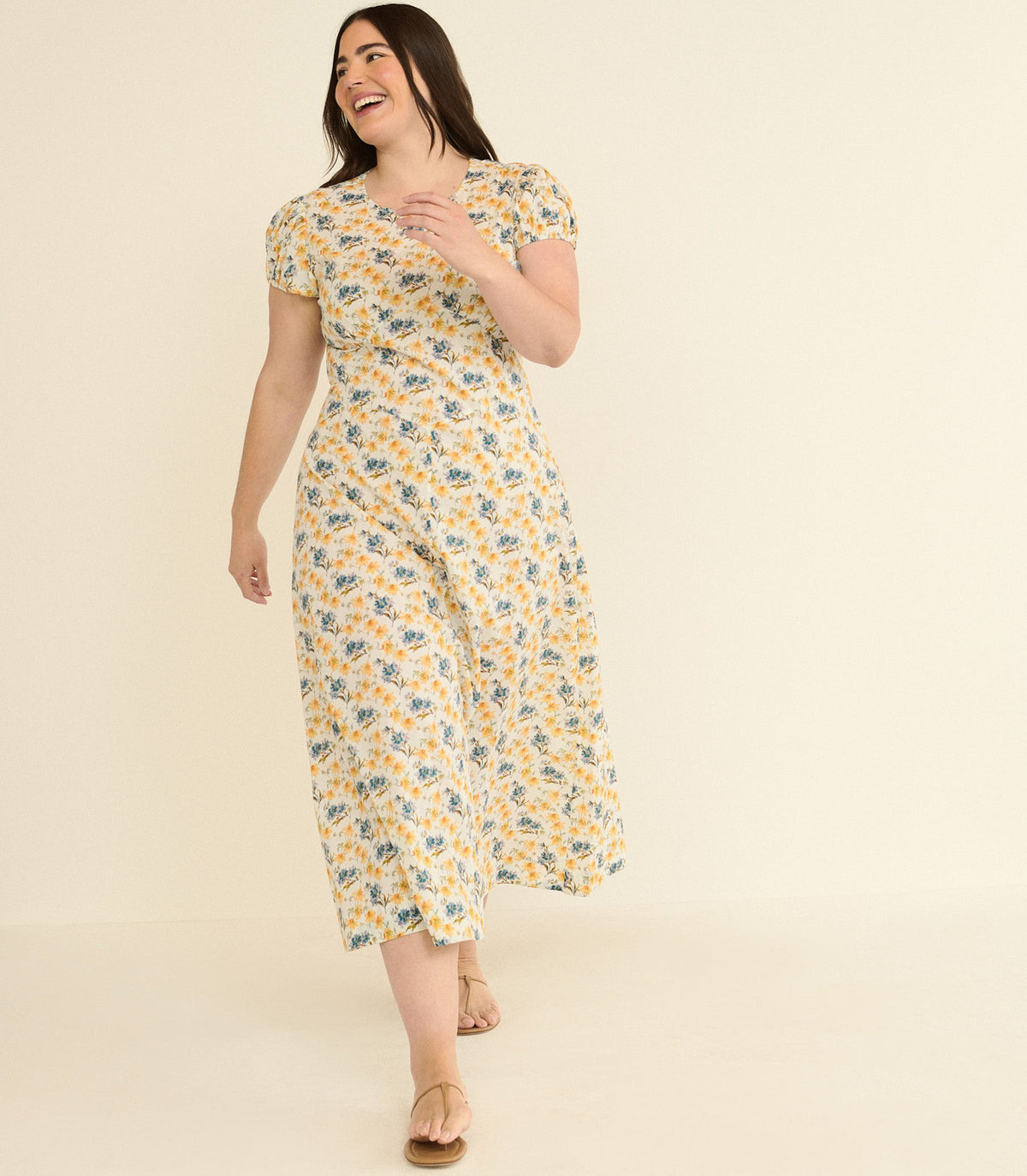 Rhodia Dress in Narcissus Bloom, view 6