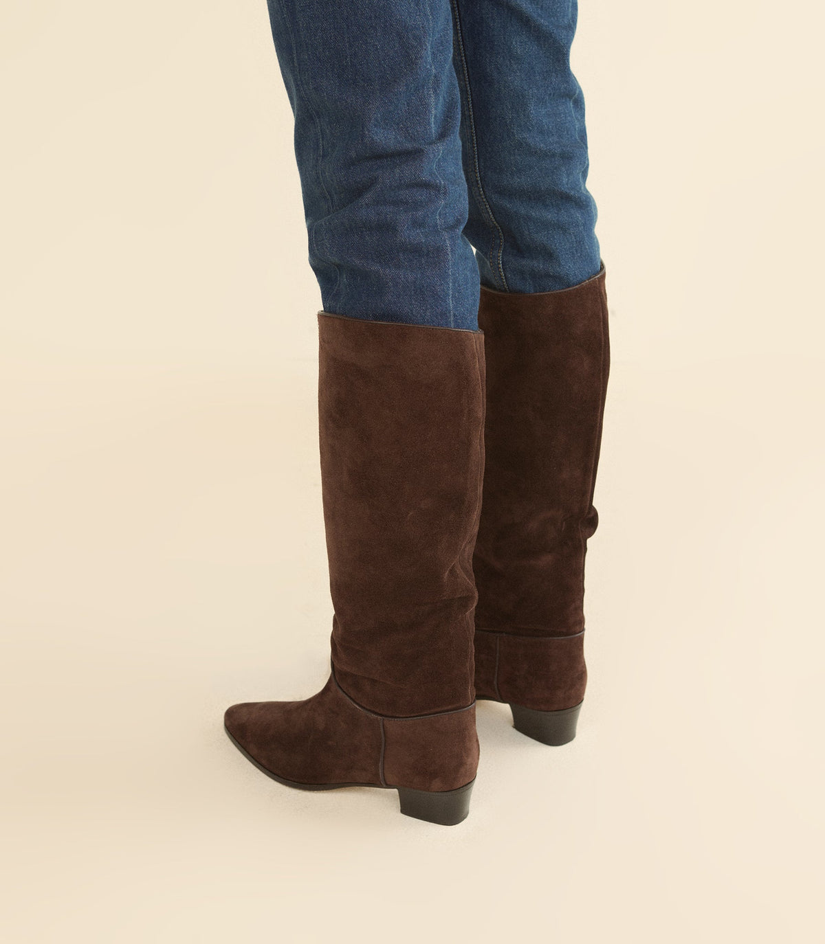 Riviera Boot in Equestrian Brown Suede, view 3