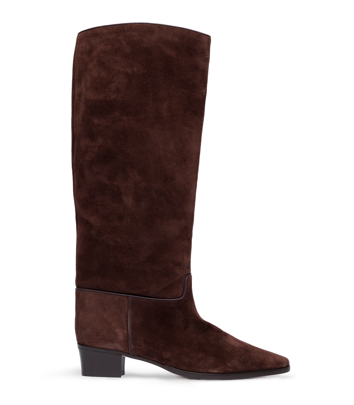 Riviera Boot in Equestrian Brown Suede, view 4