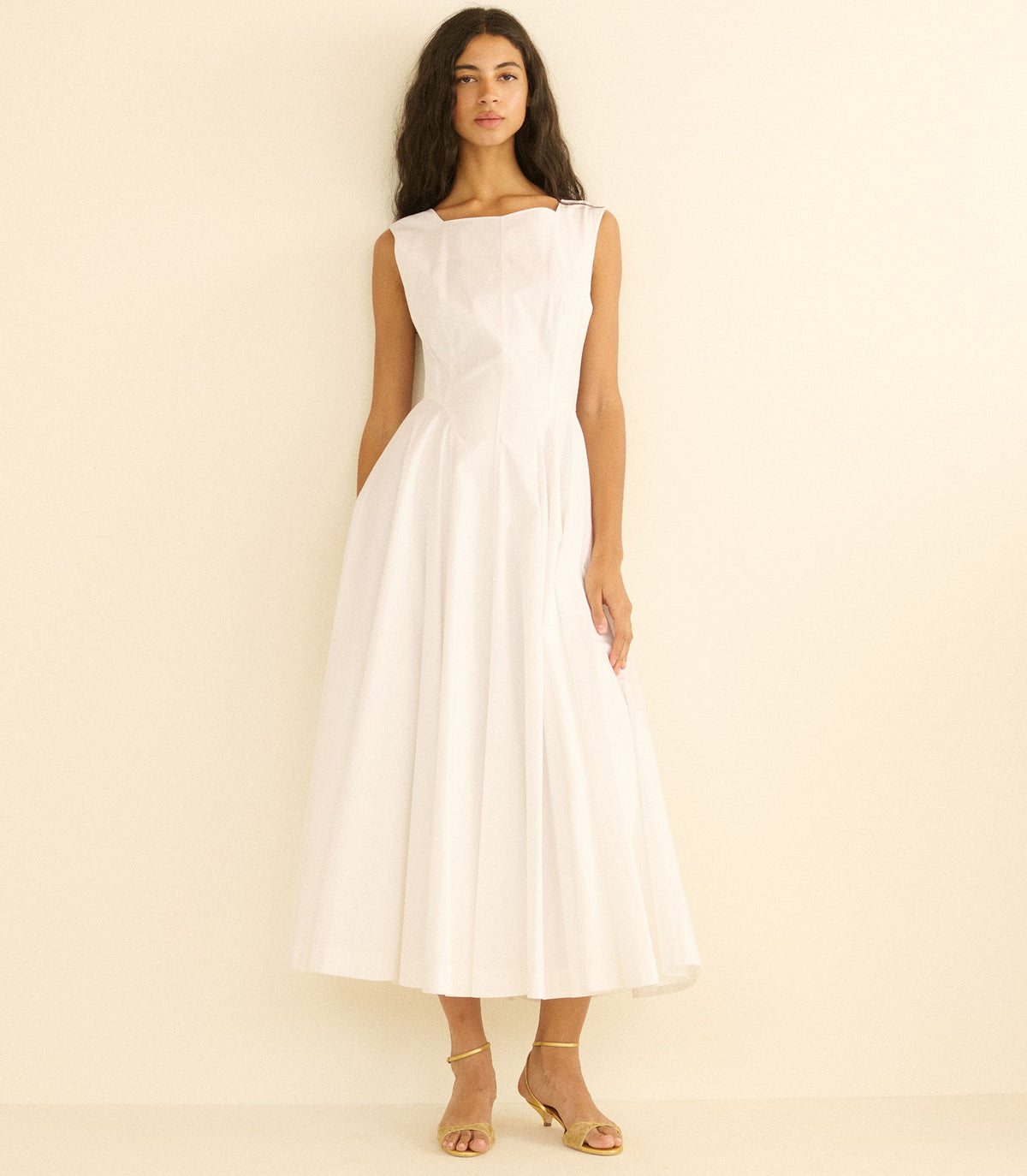 Rivière Dress in Salt, view 4