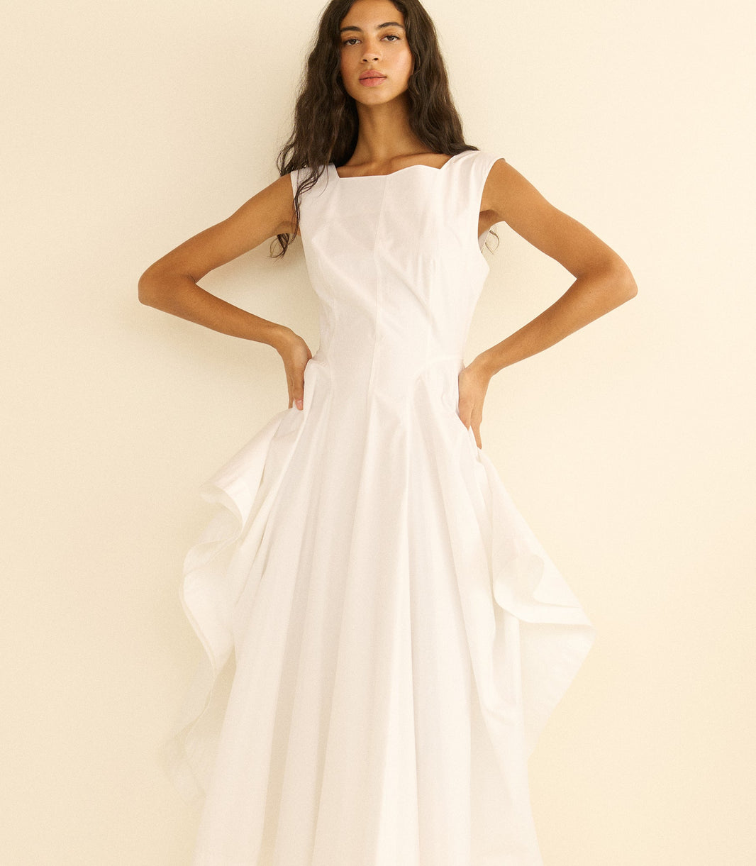Rivière Dress in Salt