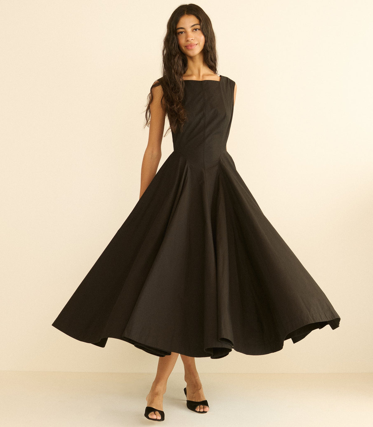 Rivière Dress in Black, view 3