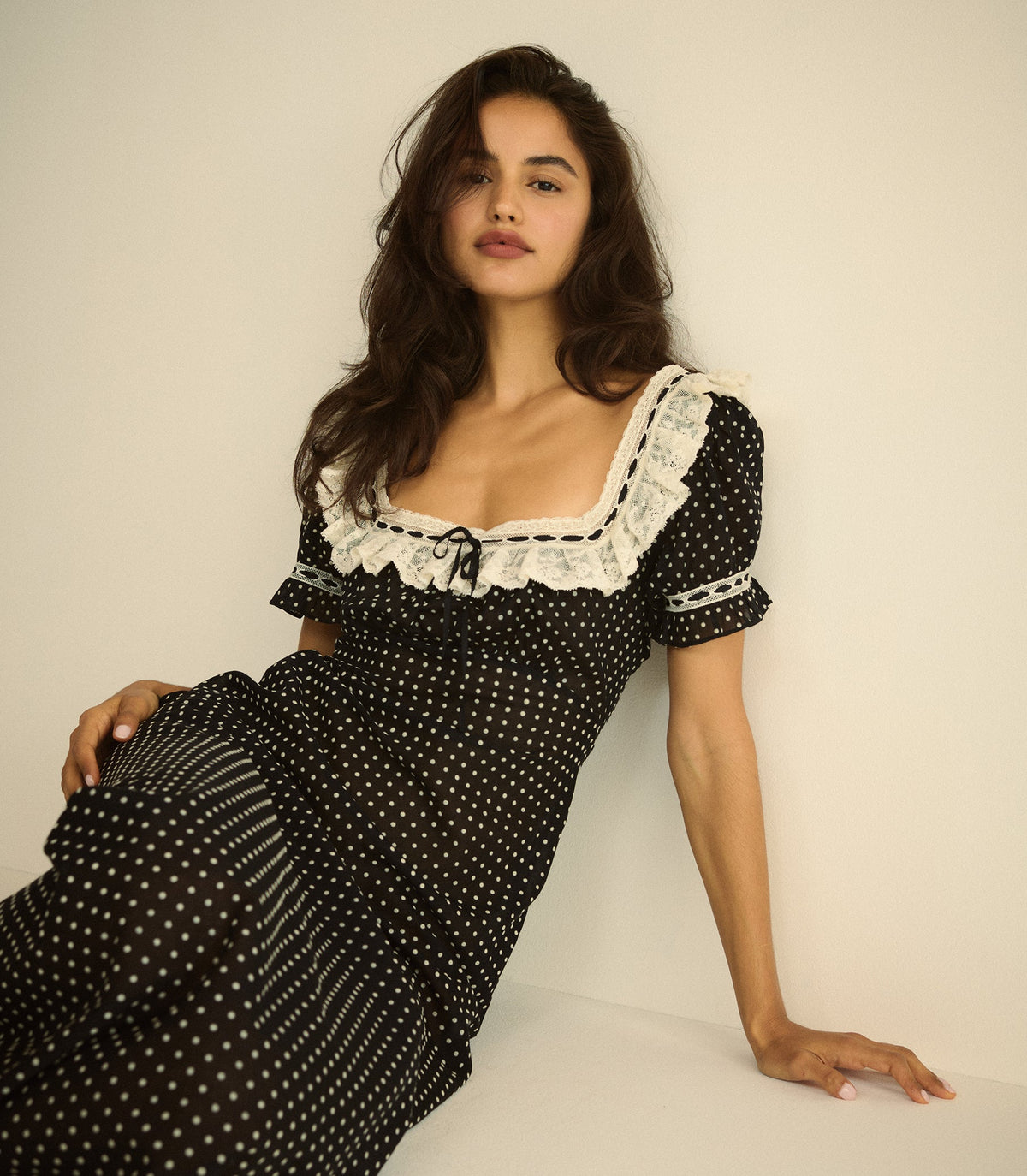 Rowan Dress in Noir Dot