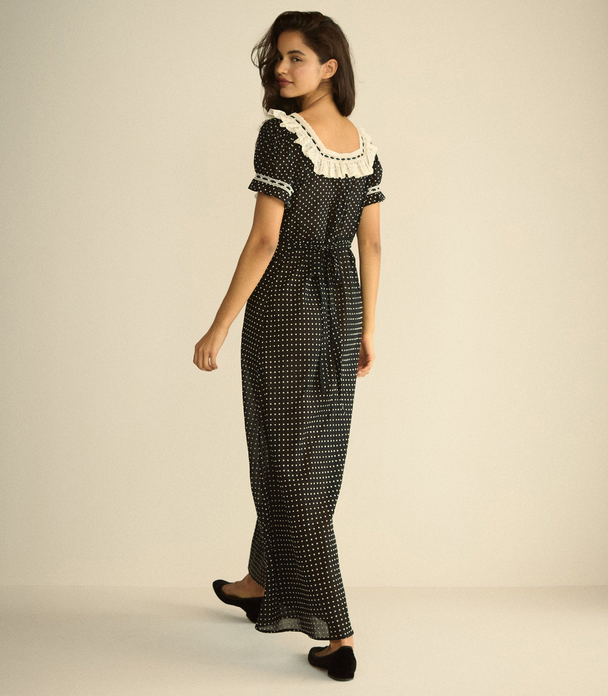 Rowan Dress in Noir Dot, view 5