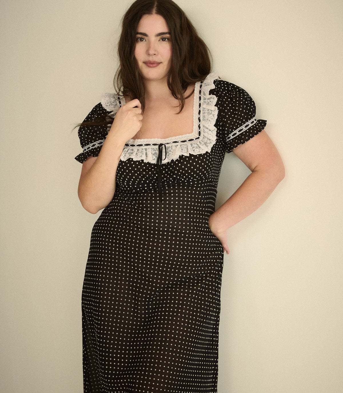 Rowan Dress in Noir Dot, view 9