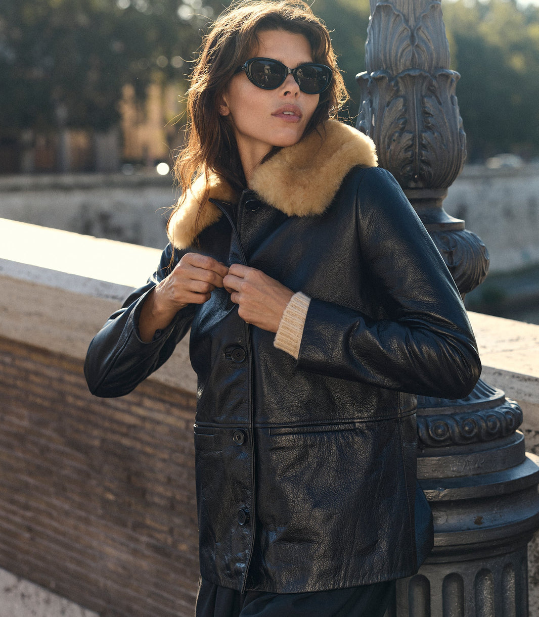 Seville Leather Jacket in Black